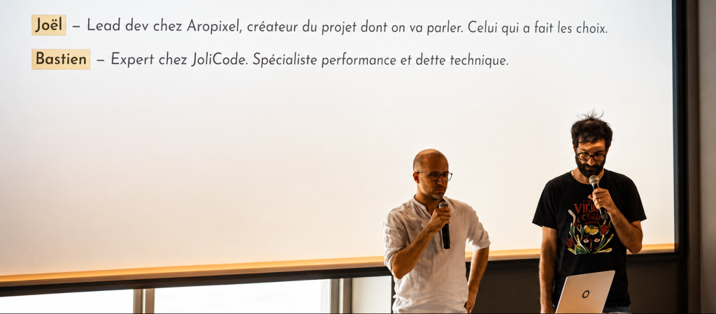 Conférence "La lucidité comme architecture" présentée à l’AFUP Day Bordeaux